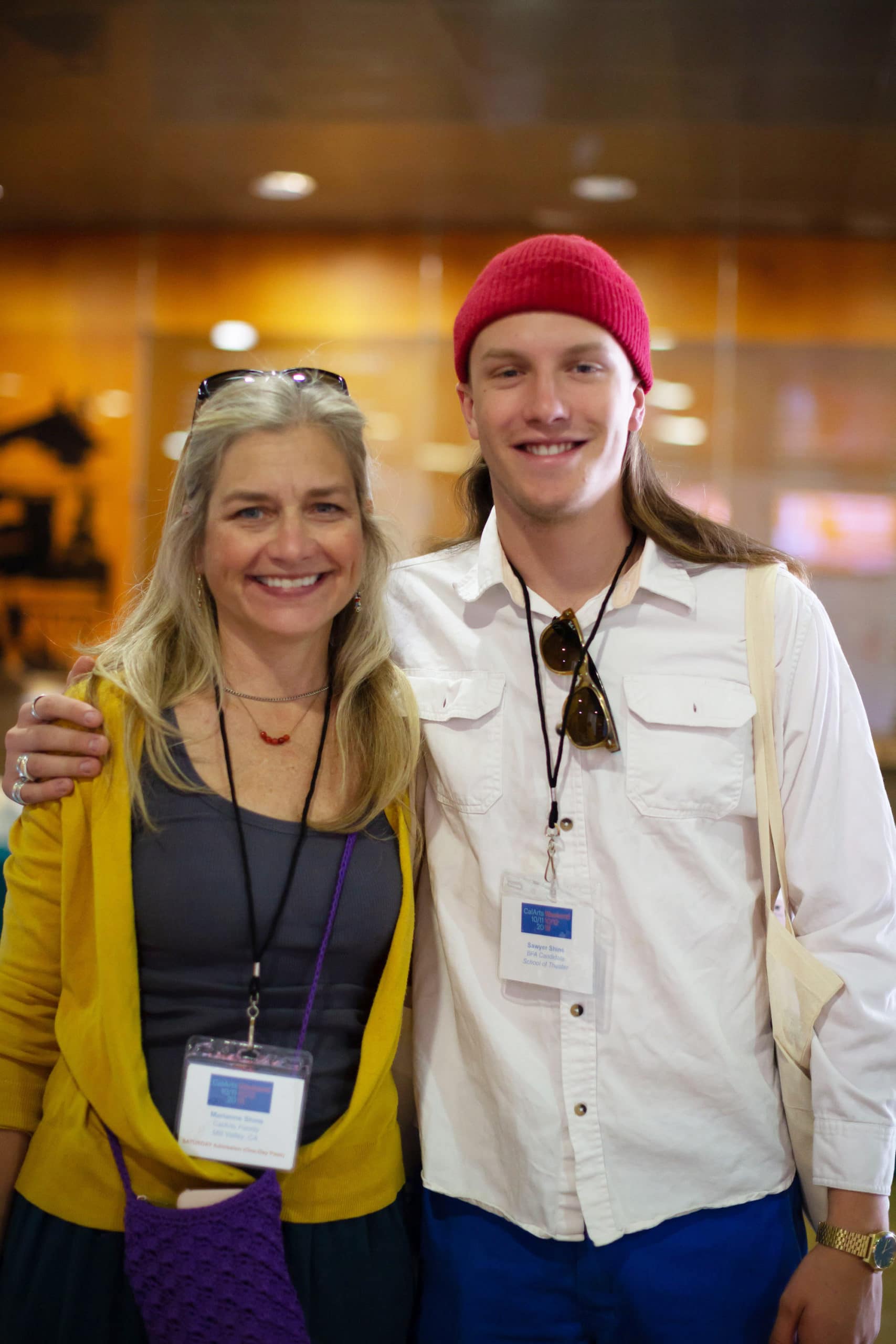 Sawyer Shine (BFA Candidate) with his parent, Marianne Shine