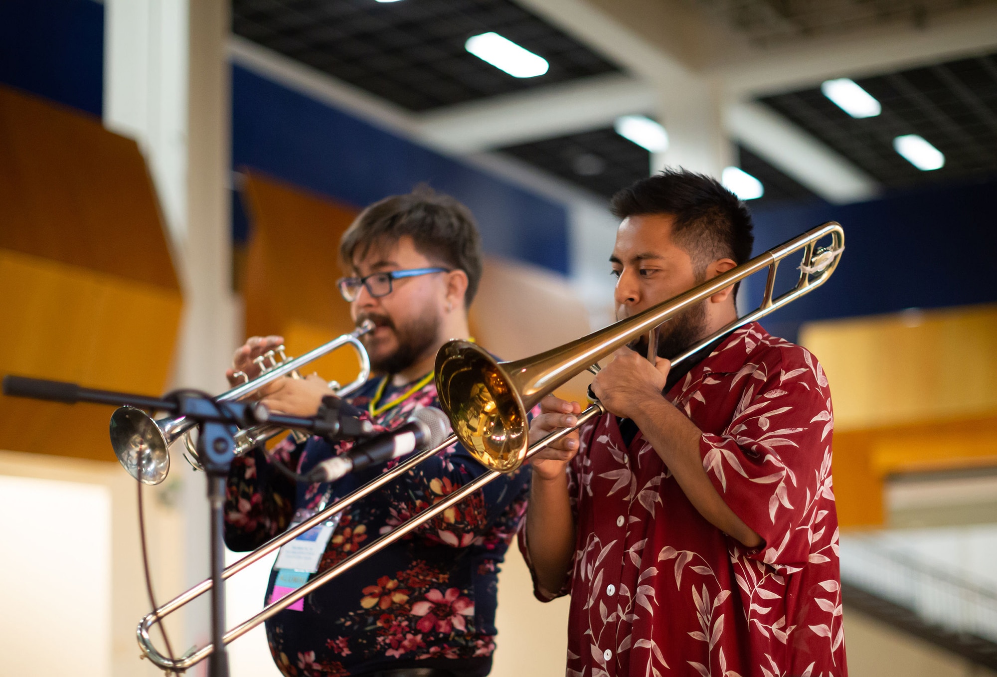 Eloy Neira (MFA 16, MA 19) and Johnny Miguel (BFA Candidate) perform in the Main Gallery.