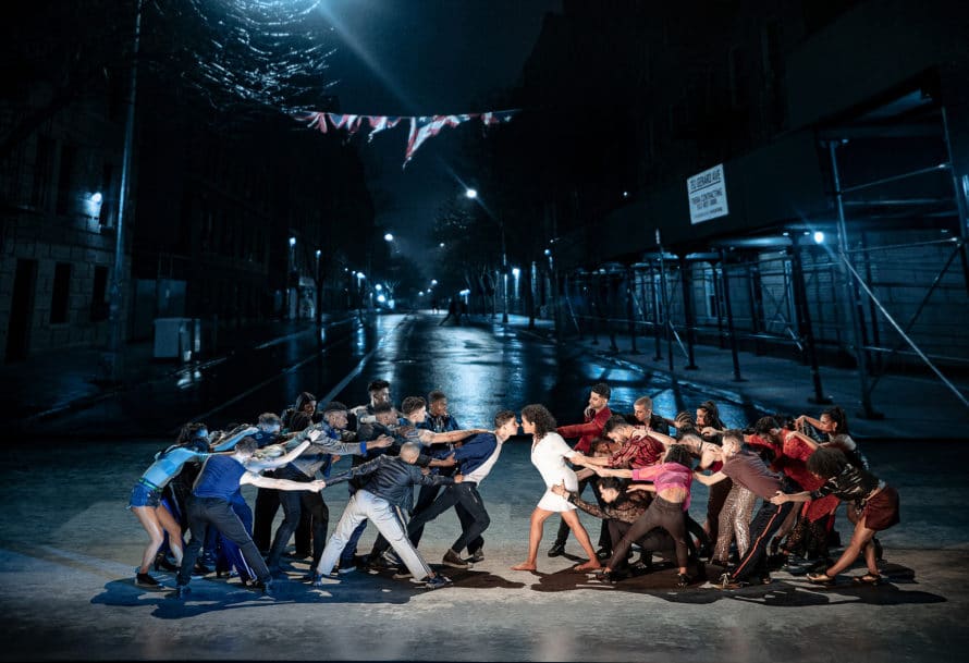 The cast of West Side Story in an updated version of the classic ’50s musical.