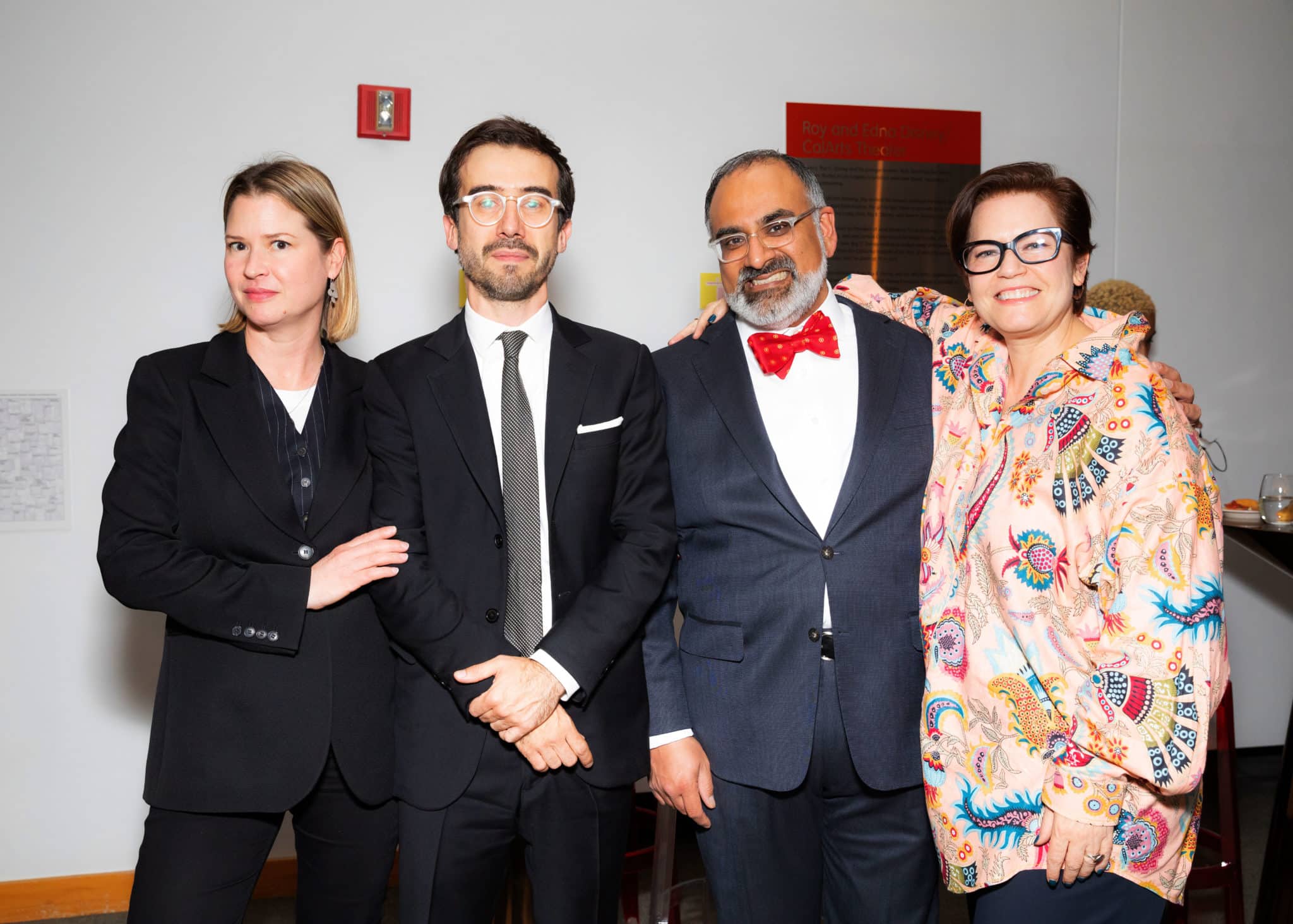 Distinguished attendees included Johanna Burton (Director of The Museum of Contemporary Art), Joāo Ribas (Steven D. Lavine Executive Director of the Roy and Edna Disney CalArts Theatre and Vice President for Cultural Partnerships), Ravi Rajan (CalArts President ), and Anne Ellegood (Good Works Executive Director of the Institute of Contemporary Art, Los Angeles).