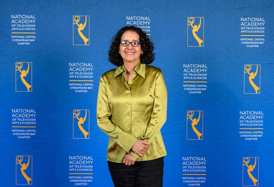 Amy Gerber at an Emmy event